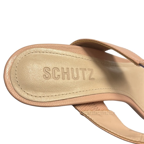 LN Rare Schutz Adinna Rose Blush Pink Clear Vinyl Strappy Sandals Heels - 6.5 - Picture 15 of 16